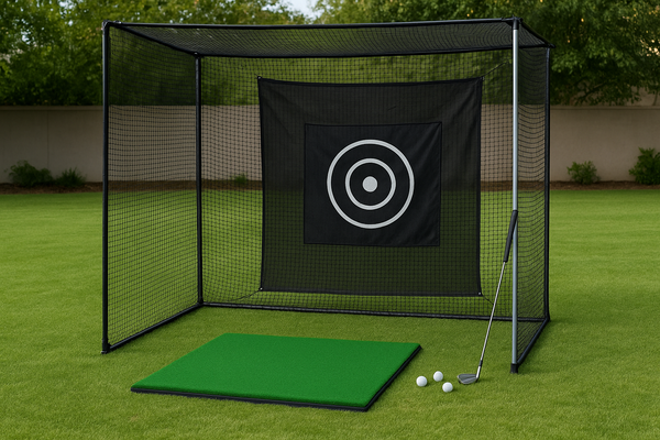 Master Your Swing Anywhere with the 10x8ft Golf Practice Hitting Net Cage