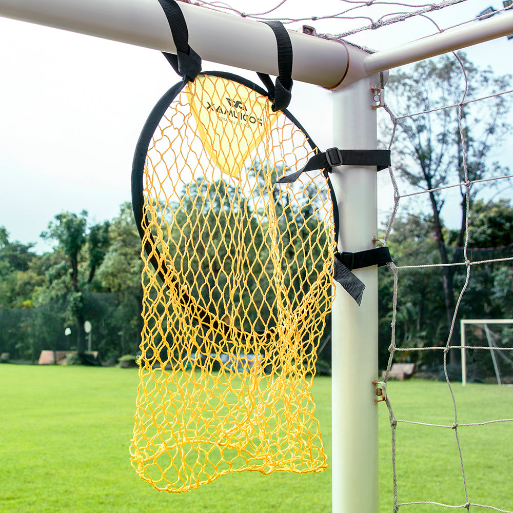 Top Bins Soccer Target Goal Enhance Kicking Accuracy with Outdoor Football Throwing Nets