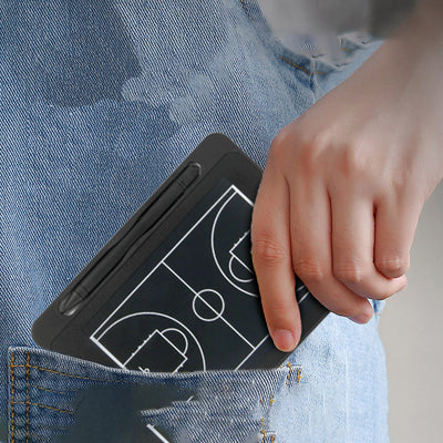 Portable LCD Coaching Clipboard – Mini Tactics Board with Stylus & Instant Erase for Sports Strategy & Training