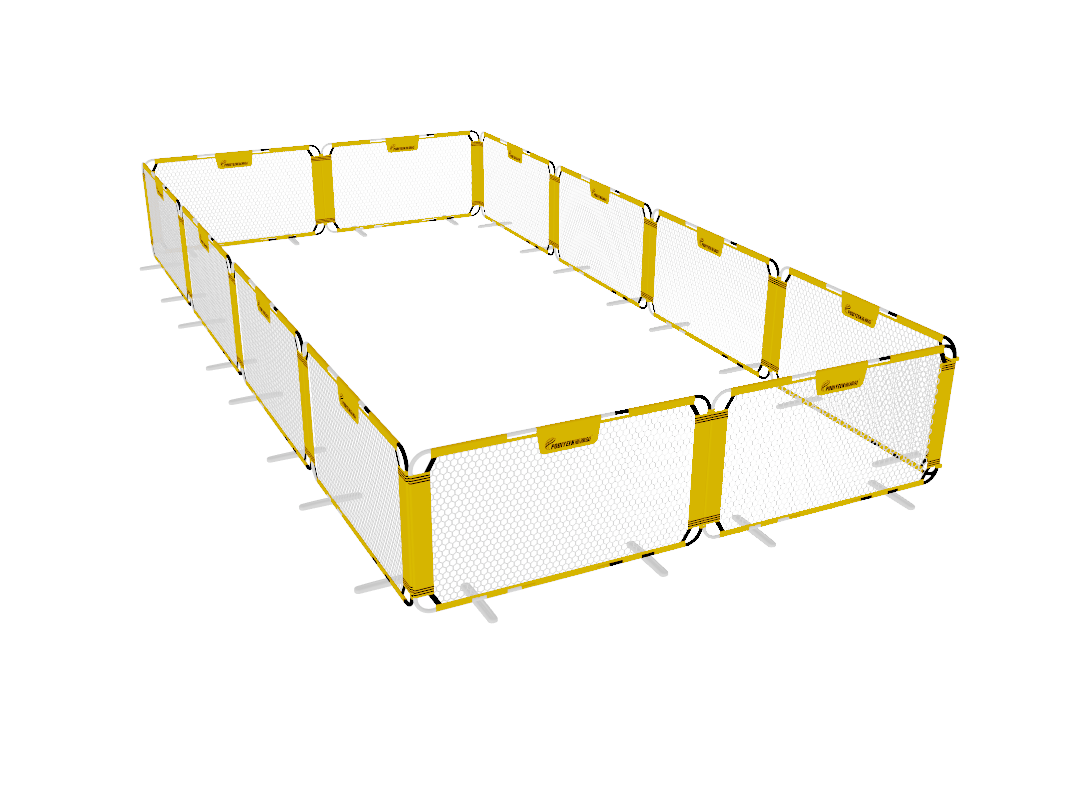 Portable Extendable Soccer Field Fence Kids' Safety Playpen Activity Centre - One-piece Barrier Net