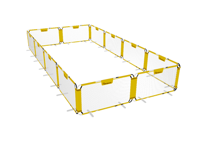 Portable Extendable Soccer Field Fence Kids' Safety Playpen Activity Centre - One-piece Barrier Net