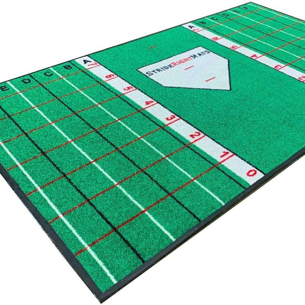 Durable Baseball & Softball Hitting Mat with Non-Slip Rubber Backing – Training Mat for Batting Practice & Swing Footwork