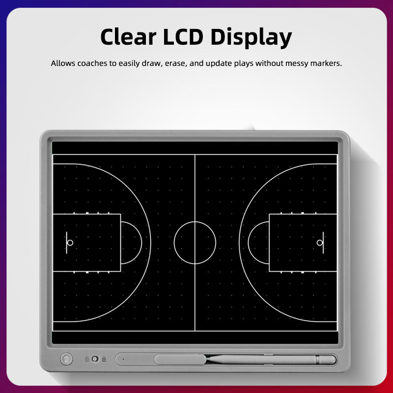 Electronic Coaches Tactical Board LCD Football & Basketball Strategy Board for Training and Game Planning