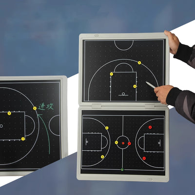 Portable Magnetic Coaching Board with Stand – Tactical Display Clipboard for Basketball & Soccer Training