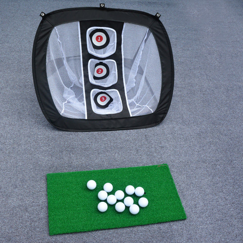 Golf Chipping Net with Golf Hitting Mat