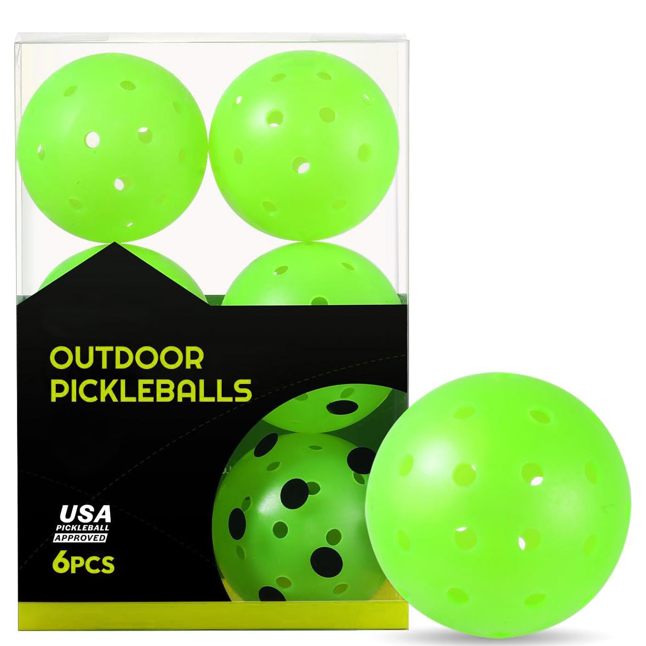 Official Pickleball Balls Durable Seamless Design for Indoor & Outdoor Play High Performance & Consistent Bounce