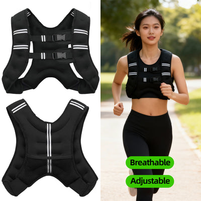 Adjustable Weighted Vest for Fitness Training Breathable, Durable Workout Weight Vest for Running, HIIT, CrossFit, Strength & Endurance Training