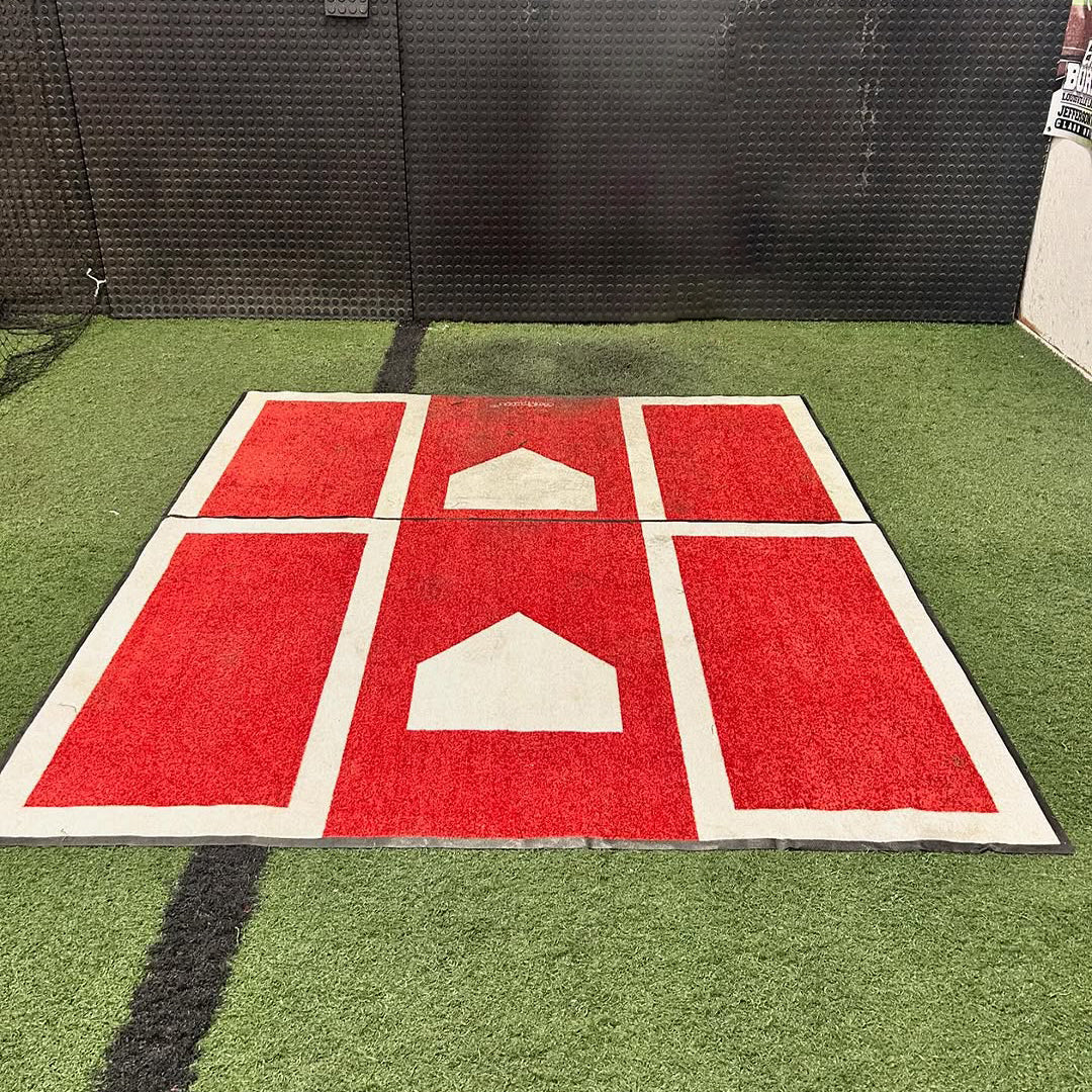 Durable Baseball & Softball Hitting Mat with Non-Slip Rubber Backing – Training Mat for Batting Practice & Swing Footwork