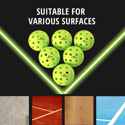 Official Pickleball Balls Durable Seamless Design for Indoor & Outdoor Play High Performance & Consistent Bounce