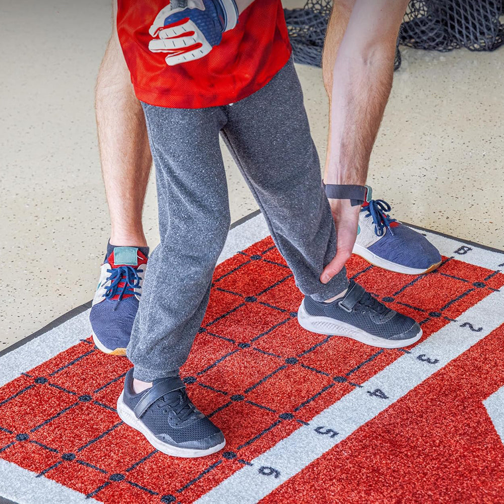 Durable Baseball & Softball Hitting Mat with Non-Slip Rubber Backing – Training Mat for Batting Practice & Swing Footwork