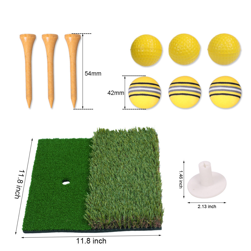 Premium Golf Hitting Mat with 10mm Foam & Non-Slip Rubber Backing – Durable Practice Mat for Indoor & Outdoor Training