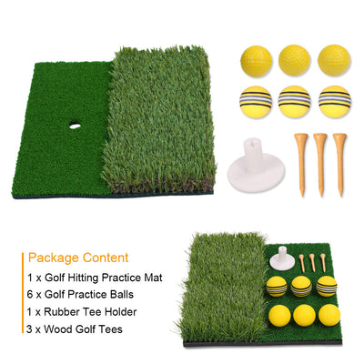 Premium Golf Hitting Mat with 10mm Foam & Non-Slip Rubber Backing – Durable Practice Mat for Indoor & Outdoor Training