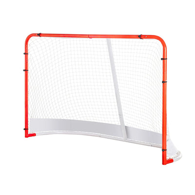 Hockey Training Goal Set with Backstop and Targets Portable Indoor & Outdoor Steel Hockey Net