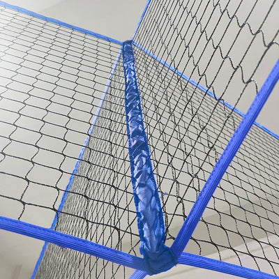 Portable 4-Way Volleyball Net Set 3 Adjustable Heights, 14FT Net with Volleyball, Pump, Hammer & Carry Bag for Outdoor