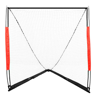 Portable 6x6ft Foldable Lacrosse Goal with Full Training Kit for Youth & Adult Players Backyard Practice Field Equipment