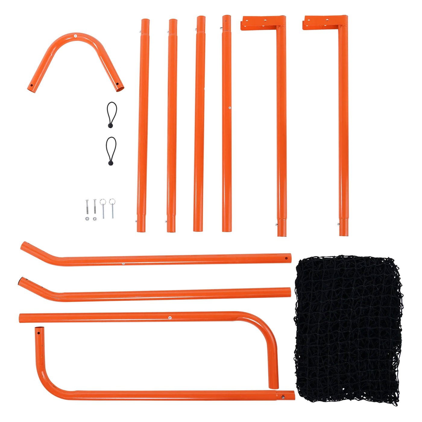 Portable 6x6ft Lacrosse Goal with Steel Frame & Carry Bag Easy Setup Backyard Training Net for Youth & Adults
