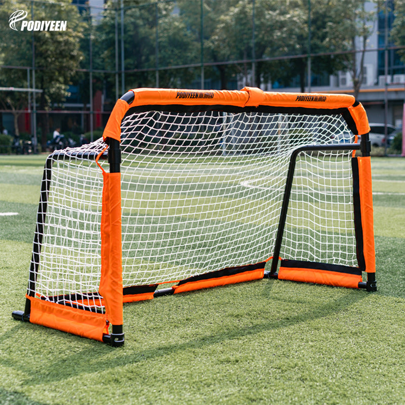 Weatherproof Metal Frame Folding Soccer Goal Perfect Match Net for Adults & Kids