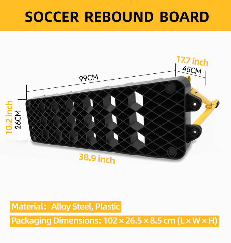 4-in-1 Dual-Surface Soccer Rebound Board – Adjustable Angle Football Training Equipment for Passing, Control & Reaction Practice